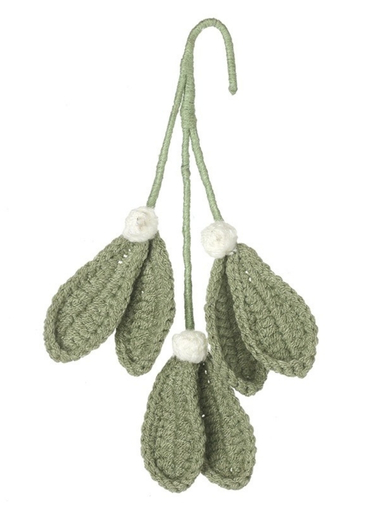 The Green Knitted Mistletoe Hanging Decor from Heaven Sends adds a soft, handmade-inspired touch to festive displays. Featuring a green knitted mistletoe design, it offers a textured alternative to traditional decorative pieces. The hanging format makes it easy to incorporate into seasonal arrangements around the home, bringing a cosy and characterful detail to festive decorating.